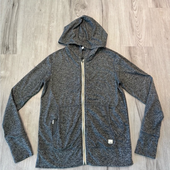 Vuori Gray Hooded Zip-Up Jacket - Picture 2 of 10